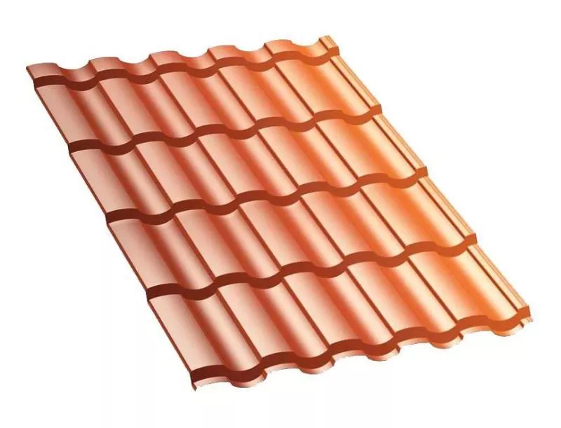 Металлочерепица Монтекристо-M AGNETA 0.5 мм Copper медь купить в екатеринбурге