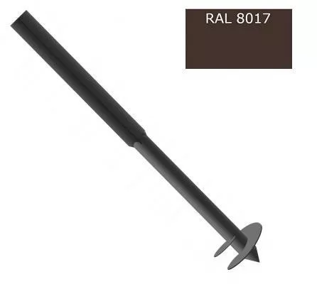 Столб винтовой 3000мм 60х60 Н-2000мм d51 Н-1000мм, ППК . RAL 8017 Коричневый купить в екатеринбурге