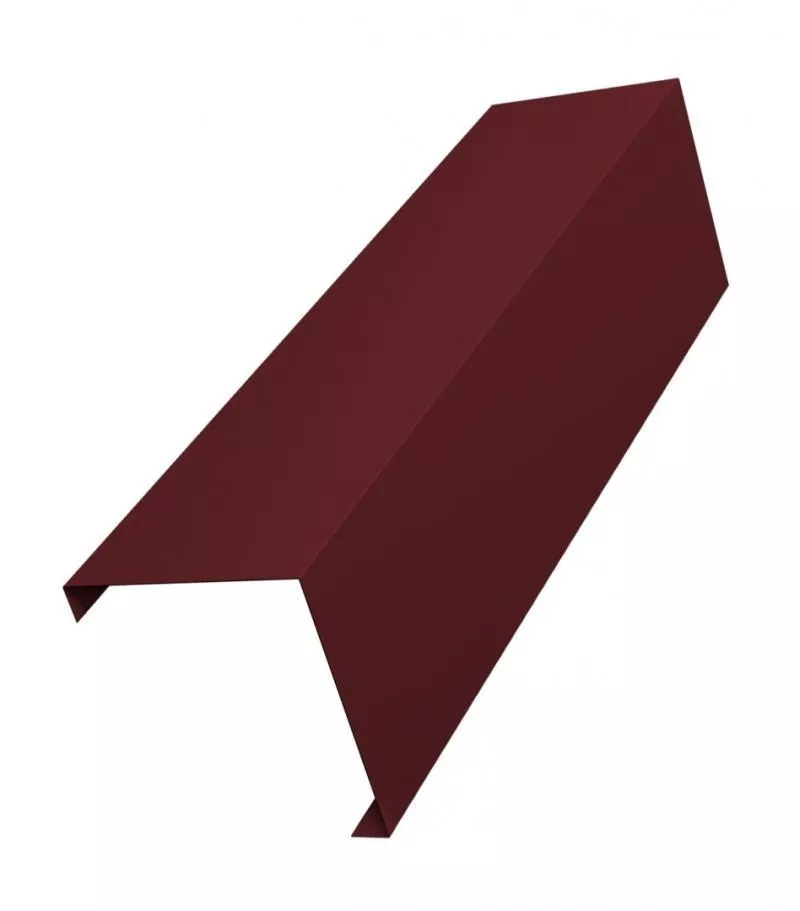Декоративная накладка на столб угловая жалюзи Milan,Tokyo 0,5 Quarzit с пленкой RAL 3005 красное вино GL купить в екатеринбурге
