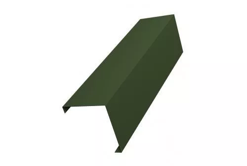 Декоративная накладка на столб угловая жалюзи Milan,Tokyo 0,5 GreenCoat Pural BT, matt RR 11 темно-зеленый (RAL 6020 хромовая зелень) GL купить в екатеринбурге