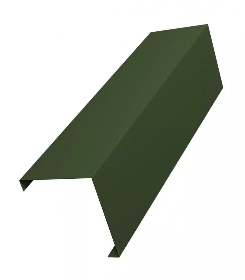 Декоративная накладка на столб угловая жалюзи Milan,Tokyo 0,5 GreenCoat Pural BT, matt RR 11 темно-зеленый (RAL 6020 хромовая зелень) GL купить в екатеринбурге
