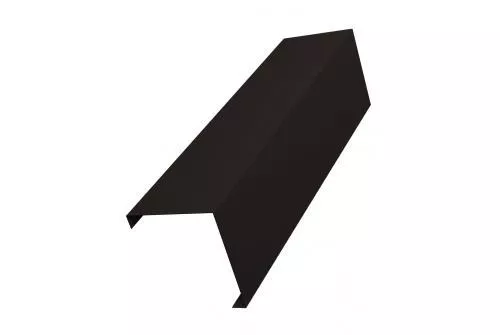 Декоративная накладка на столб угловая жалюзи Milan,Tokyo 0,5 Quarzit lite с пленкой RAL 9005 черный GL купить в екатеринбурге