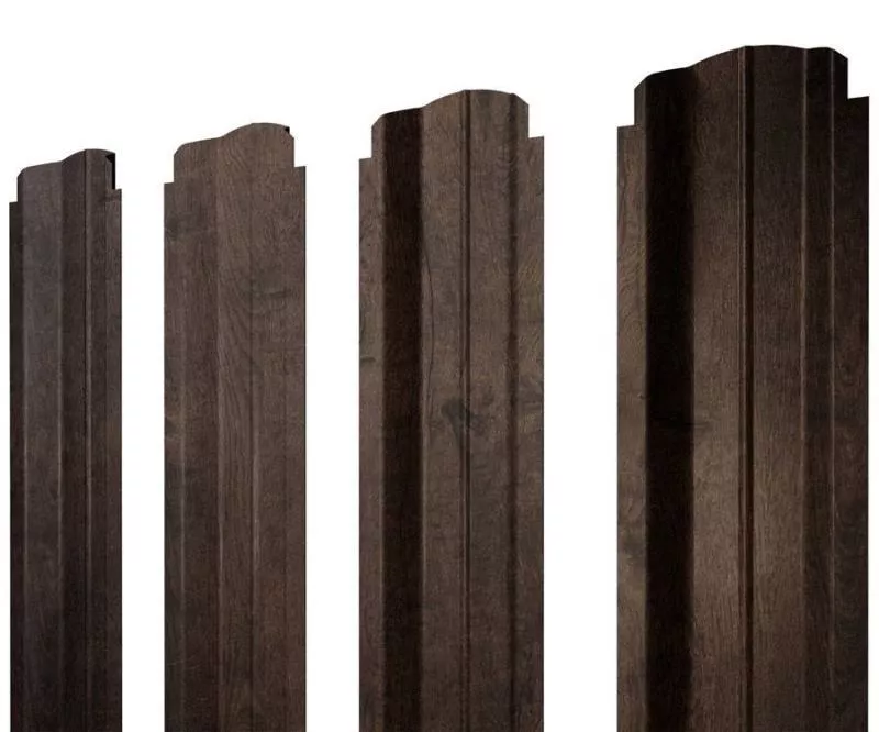 Штакетник Grand Line П-образный B фигурный 0,45 Print-double Elite Antique Wood Античный дуб купить в екатеринбурге
