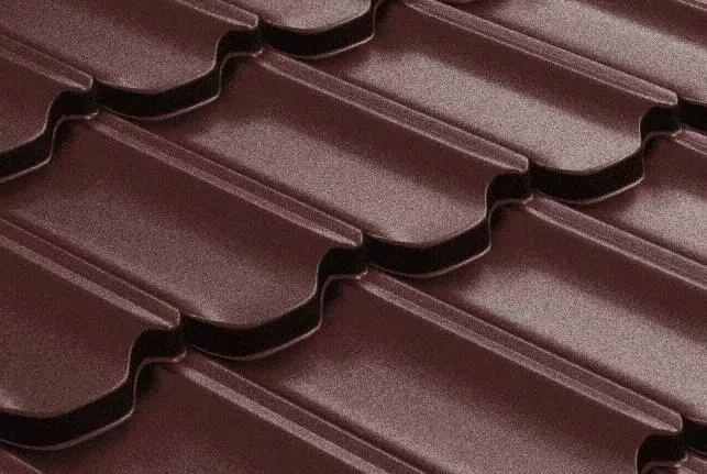 Металлочерепица GL Kvinta Plus 3D 0,5 GreenCoat Pural Matt RAL 3009 оксидно-красный купить в екатеринбурге
