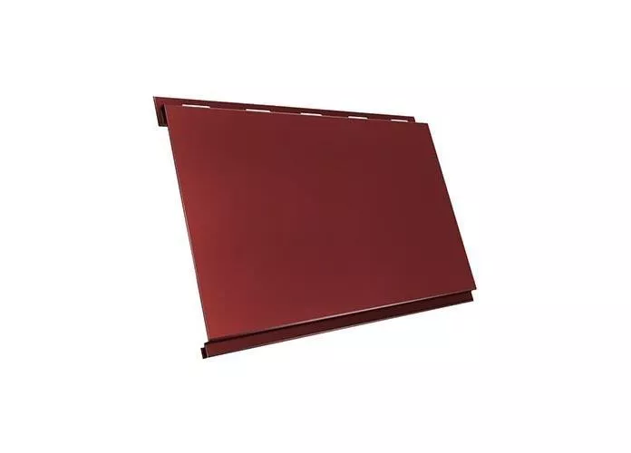 Металлический сайдинг Grand Line Вертикаль classic GreenCoat Pural RAL 3009 Оксидно-красный купить в екатеринбурге