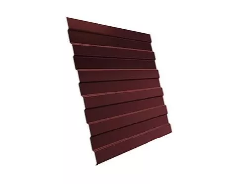 Профнастил Grand Line С8 A GreenCoat Pural 0,5 мм RAL 3009 Оксидно-красный купить в екатеринбурге