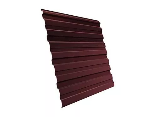 Профнастил Grand Line С10 A GreenCoat Pural Matt 0,5 мм RAL 3009 Оксидно-красный купить в екатеринбурге