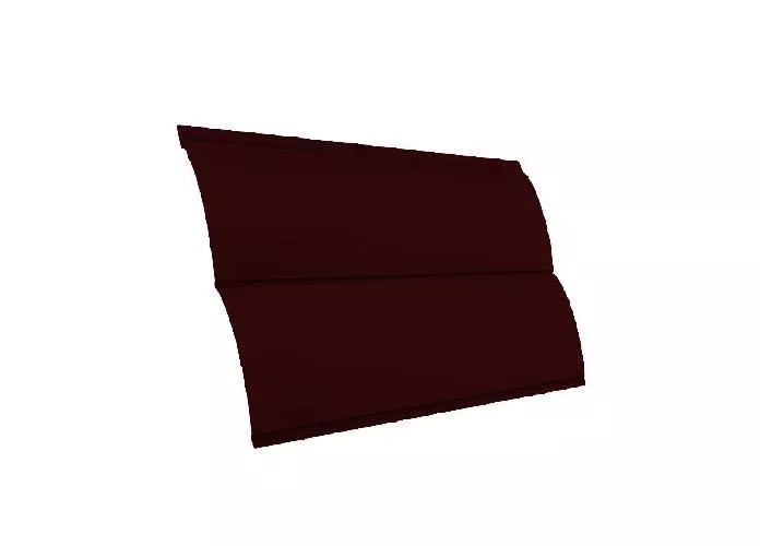 Металлический сайдинг Grand Line Блок-хаус New Satin 0,5 мм RAL 3011 Коричнево-красный купить в екатеринбурге