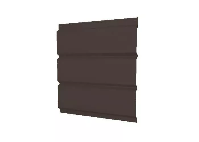 Софит металл GL без перфорации GreenCoat Pural Matt 0,5 мм RR 32 темно-коричневый купить в екатеринбурге