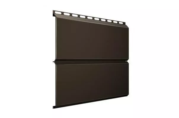 Металлический сайдинг Grand Line ЭкоБрус Satin Matt 0,5 мм RAL 8019 Темно-коричневый купить в екатеринбурге