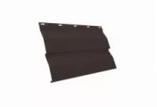 Металлический сайдинг Grand Line Корабельная доска XL Satin Matt 0,5 мм RAL 8019 Темно-коричневый – Купить оптом и в розницу