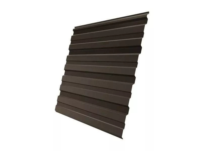 Профнастил Grand Line С10 R Satin Matt 0,5 мм RAL 8019 Темно-коричневый купить в екатеринбурге