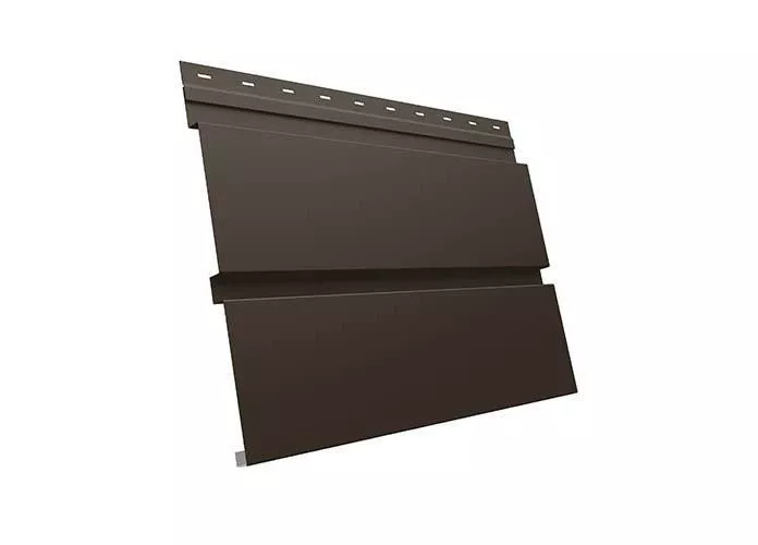 Металлический сайдинг Grand Line Квадро Брус GreenCoat Pural Matt RAL 8019 купить в екатеринбурге