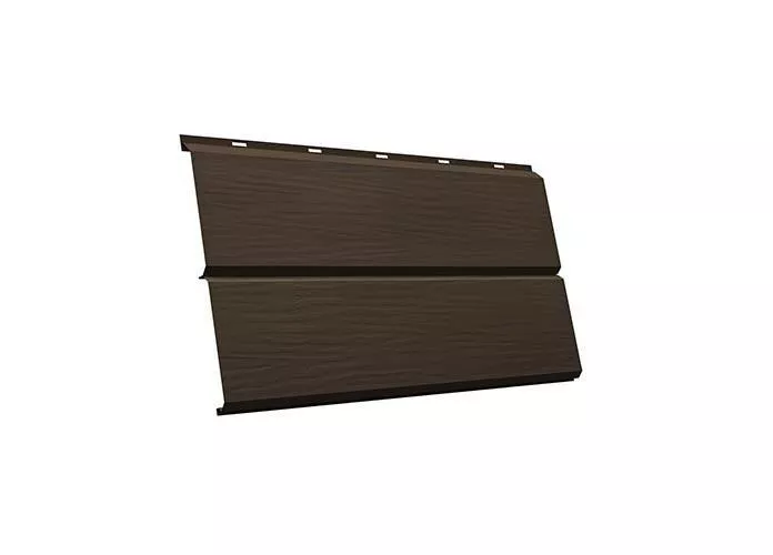 Металлический сайдинг Grand Line ЭкоБрус 3D Quarzit Pro Matt 0,5 мм RAL 8019 Темно-коричневый купить в екатеринбурге