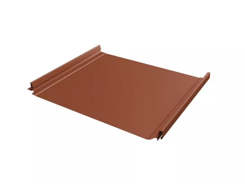 Кликфальц Pro Grand Line 0,45 Drap TX с пленкой на замках RAL 8004 терракота купить в екатеринбурге