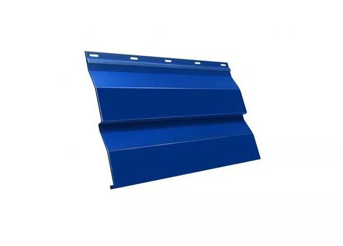 Металлический сайдинг Grand Line Корабельная доска Satin 0,5 мм RAL 5005 Сигнальный синий купить в екатеринбурге