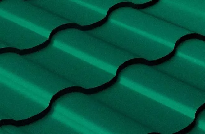Металлочерепица Grand Line Kredo 0.45 Drap RAL 6005 зеленый мох купить в екатеринбурге