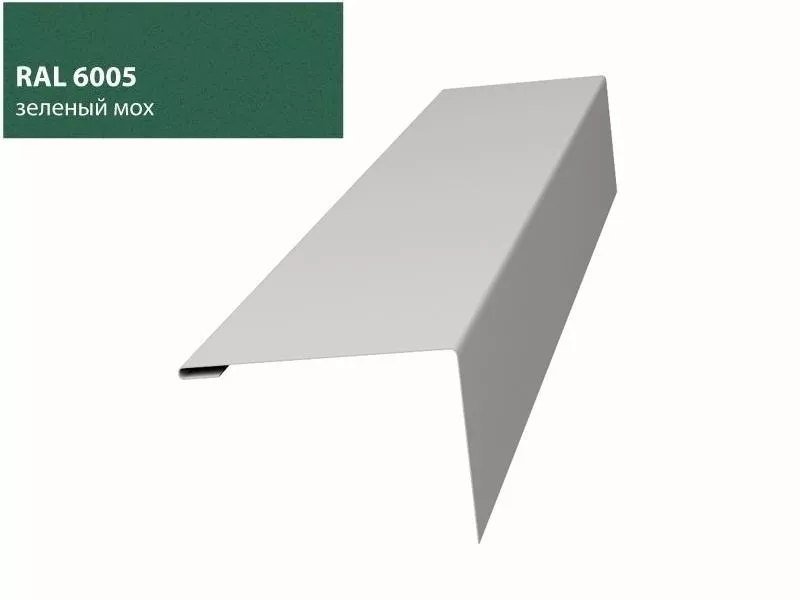 Нащельник (для калиток и ворот) 25х35 жалюзи Milan, Tokyo0,5 Quarzit с пленкой RAL 6005 (L1,68) GL купить в екатеринбурге
