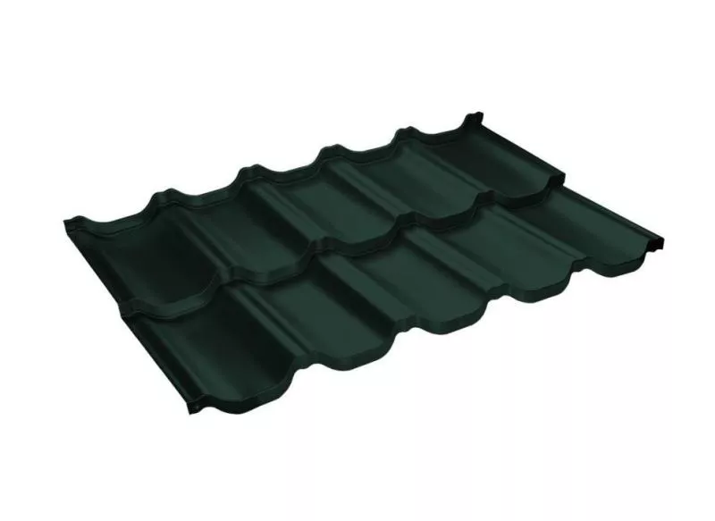 Металлочерепица GL Kvinta Uno 0,5 GreenCoat Pural RAL 6020 хромовая зелень купить в екатеринбурге