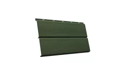 Металлический сайдинг Grand Line ЭкоБрус 3D GreenCoat Pural Matt RAL 6020 Хромовая зелень. Артикул: GrandLine-MS1208