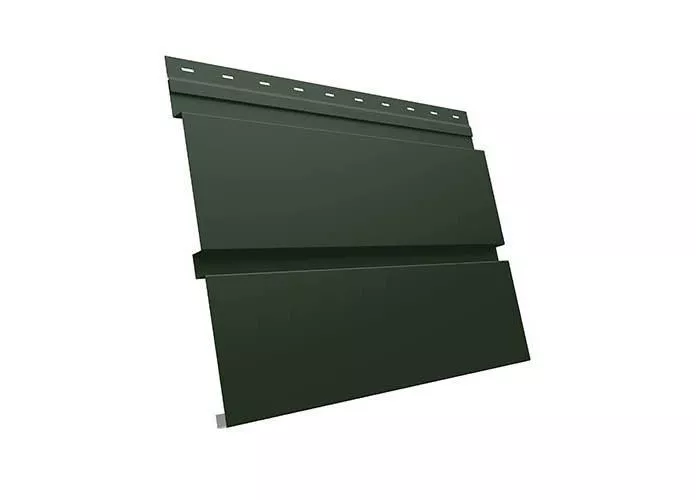 Металлический сайдинг Grand Line Квадро Брус Velur 0,5 мм RAL 6020 Хромовая зелень купить в екатеринбурге