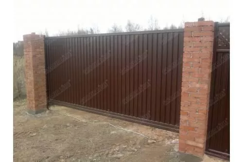 Ворота откатные Estet 2,0х4,5 RAL 8017 GL купить в екатеринбурге