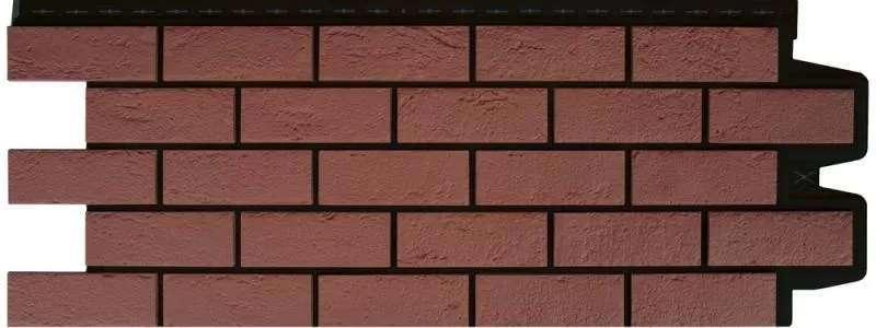 Фасадные панели GRAND LINE Коллекция Состаренный Кирпич Design Plus Корица с черным швом купить в екатеринбурге