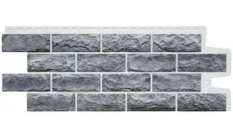 Фасадные панели Grand Line Колотый камень Design Plus гранит с белым швом. Цена: 826 руб. Артикул: GrandLine-FP02_1