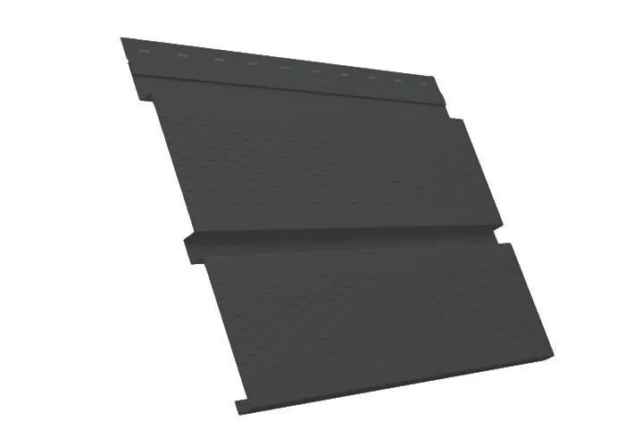 Софит металл GL с перфорацией GreenCoat Pural Matt 0,5 мм RAL 7016 Антрацитово-серый купить в екатеринбурге