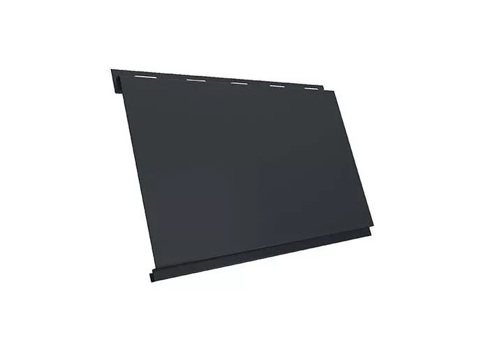 Металлический сайдинг Grand Line Вертикаль classic GreenCoat Pural Matt RAL 7016 Антрацитово-серый купить в екатеринбурге