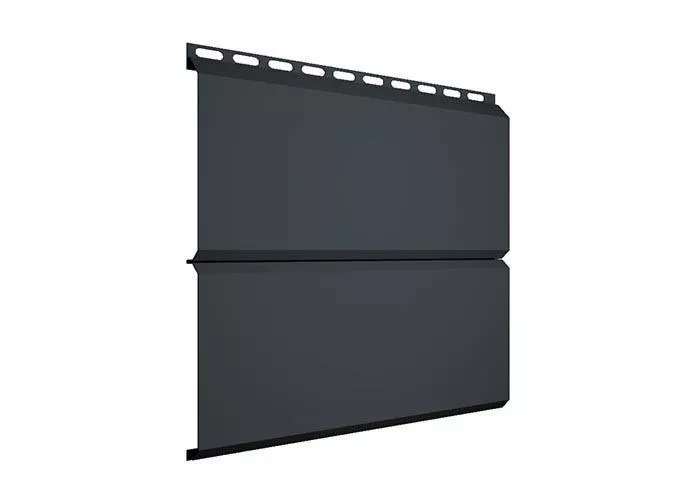 Металлический сайдинг Grand Line ЭкоБрус GreenCoat Pural Matt RAL 7016 Антрацитово-серый купить в екатеринбурге