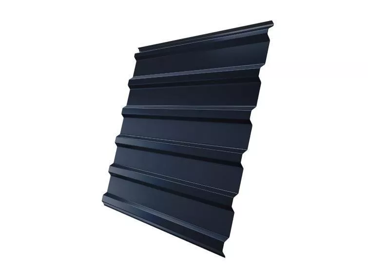 Профнастил Grand Line С20 R GreenCoat Pural Matt 0,5 мм RAL 7024 Мокрый асфальт купить в екатеринбурге