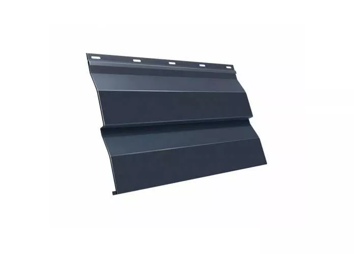 Металлический сайдинг Grand Line Корабельная доска XL Rooftop Matte Стальной бархат 0,5 мм RAL 7024 Мокрый асфальт купить в екатеринбурге