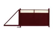 Ворота откатные Estet Plus 2,0х3,5 RAL 3005/1014 GL – Купить оптом и в розницу