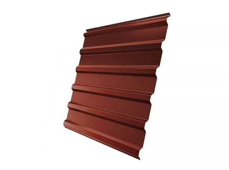 Профнастил Grand Line С20 R Satin 0,5 мм RAL 8004 Терракота купить в екатеринбурге