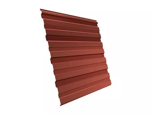 Профнастил Grand Line С10 A Satin Matt 0,5 мм RAL 8004 Терракота купить в екатеринбурге