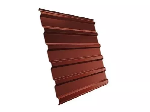 Профнастил Grand Line С20 A Satin 0,5 мм RAL 8004 Терракота купить в екатеринбурге