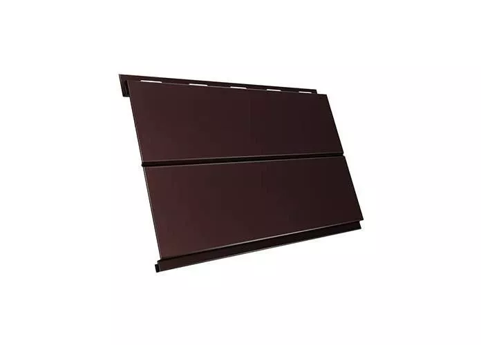 Металлический сайдинг Grand Line Вертикаль Line Satin 0,5 мм RAL 8017 Шоколад купить в екатеринбурге