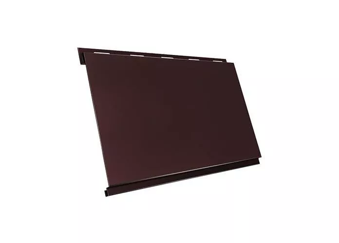 Металлический сайдинг Grand Line Вертикаль classic Satin 0,5 мм RAL 8017 Шоколад купить в екатеринбурге