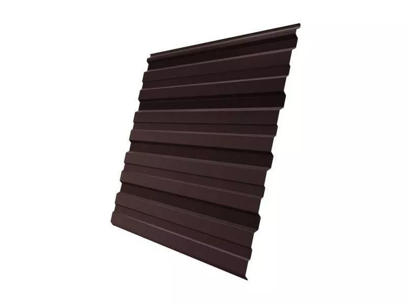 Профнастил Grand Line С10 R GreenCoat Pural Matt 0,5 мм RAL 8017 Шоколад купить в екатеринбурге