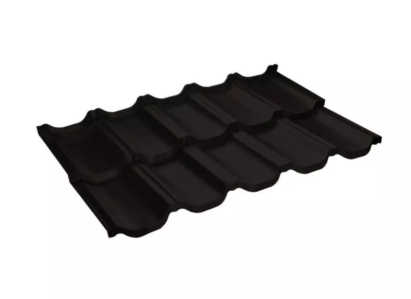Металлочерепица GL Kvinta Uno 0,5 GreenCoat Pural RR 32 темно-коричневый купить в екатеринбурге