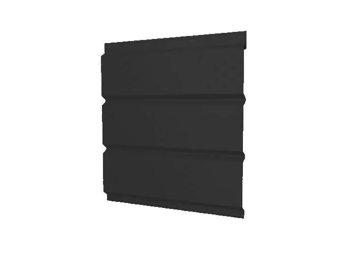 Софит металл GL с перфорацией Rooftop Matte Стальной бархат 0,5 мм RAL 9005 черный купить в екатеринбурге