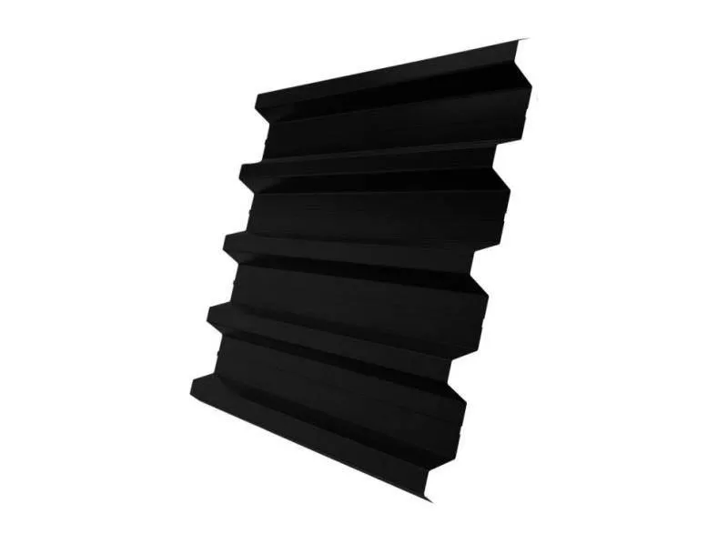 Профнастил Grand Line Н60 R Rooftop Matte (Стальной бархат) 0,5 мм RAL 9005 Черный купить в екатеринбурге