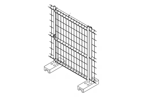 Калитка временного ограждения 1,95x1 Zn GL купить 