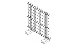 Калитка временного ограждения 1,95x1 Zn GL. Артикул: 26138