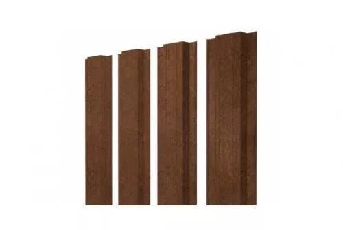 Евроштакетник Grand Line Прямоугольный 0,45 Print Elite Antique Wood Античный дуб купить в екатеринбурге