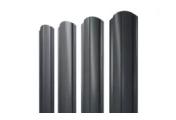 Штакетник Grand Line Slim Полукруглый фигурный 0,5 Satin RAL 7016 Антрацитово-серый – Купить оптом и в розницу