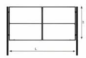 Каркас ворот распашных, проф труба 40*20 ширина 4000мм Н-1900мм, усиленные грунт 3 в 1 серый – Купить оптом и в розницу