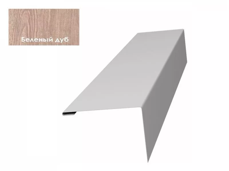 Нащельник (для калиток и ворот) 25х35 жалюзи Milan, Tokyo 0,45 Print Elite White wood (L1,68) GL купить в екатеринбурге