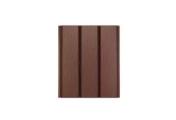 СОФИТ aquAsystem с центральной перфорацией GreenCoat Pural Matt BT(2400х303)0.5 мм RAL 8017 Шоколад – Купить оптом и в розницу